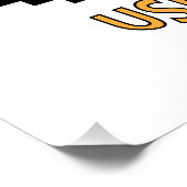 Penguin with a barbell poster (Ecke)