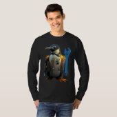 Penguin with Blue Wrench T-Shirt (Vorne ganz)