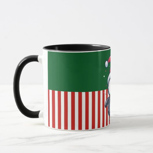 Penguin with Candy Cane Tasse (Links)