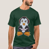 Penguin With Gaming Controller I Funny Gaming I gi T-Shirt (Vorderseite)
