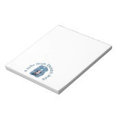 Penguin with Hot Cocoa Cup Winter Notepad Notizblock (Rotiert)