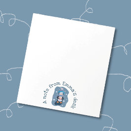 Penguin with Hot Cocoa Cup Winter Notepad Notizblock