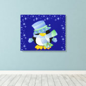 Penguin Wrapped Canvas Leinwanddruck (Insitu (Holzboden))