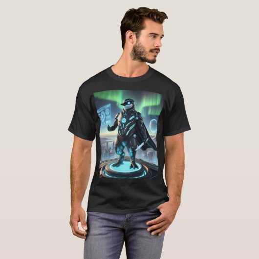 Penguin X-03: Souveränität des Fraktals T-Shirt (Vorne ganz)