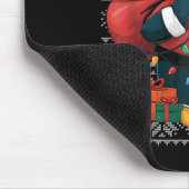 Penguin Xmas Sweater Style Ugly Santa Penguin Chri Mousepad (Ecke)