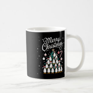 Penguin Xmas Tree Penguine Weihnachtsbaum Merry Ch Kaffeetasse