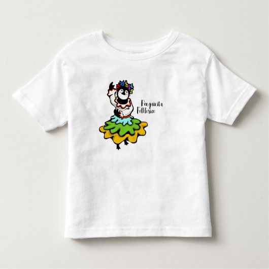Penguinita Folklorico Dancer Kleinkind T-shirt (Vorderseite)
