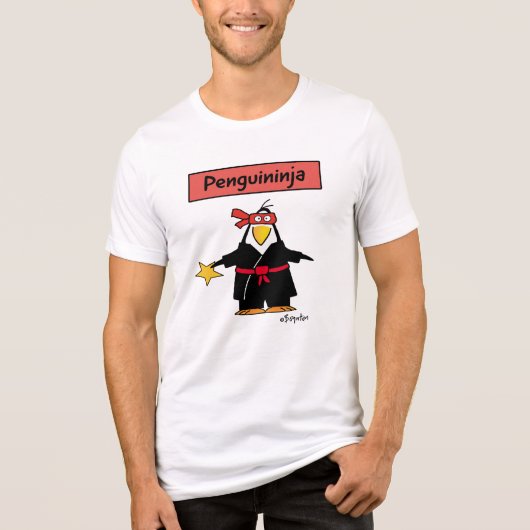 PENGUINJA Pinguin ninja von Sandra Boynton T-Shir Tri-Blend Shirt (Vorderseite)