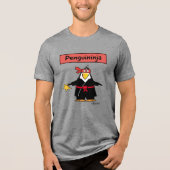 PENGUINJA Pinguin ninja von Sandra Boynton T-Shir Tri-Blend Shirt (Vorderseite)