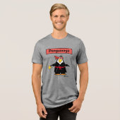 PENGUINJA Pinguin ninja von Sandra Boynton T-Shir Tri-Blend Shirt (Vorderseite voll)
