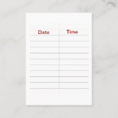 Penguinone Terminkarte (Rückseite)