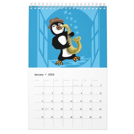 Penguins 365 kalender (Jan 2026)