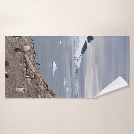 PENGUINS AM MEER BADEHANDTUCH (Badehandtuch)