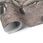PENGUINS AM MEER GESCHENKPAPIER (Rolleneckpunkt)