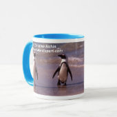 Penguins auf der Strand Tasse (Vorderseite Links)