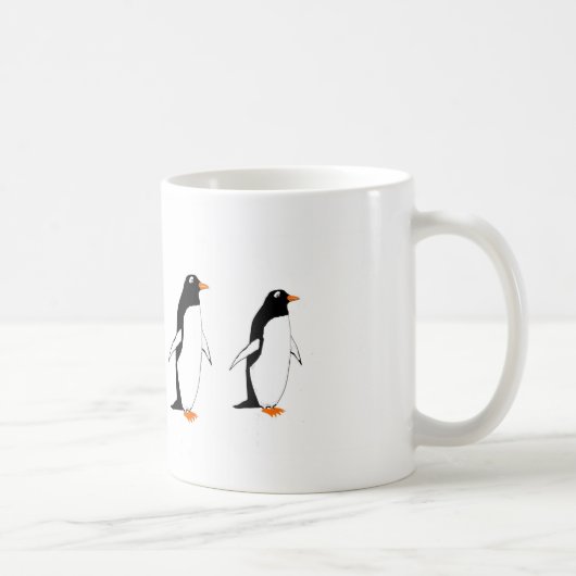 Penguins auf einer Tasse (Rechts)