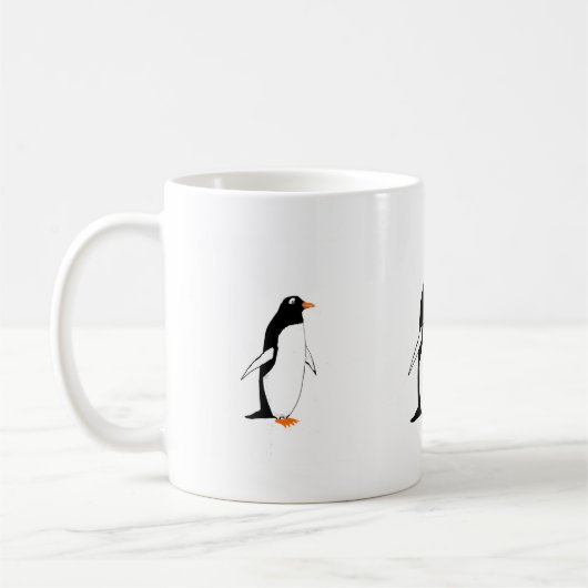 Penguins auf einer Tasse addieren Namen (Links)