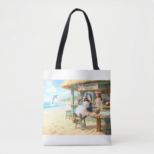 Penguin's Beach Bar Tasche (Vorderseite)