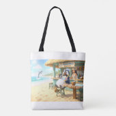 Penguin's Beach Bar Tasche (Rückseite)