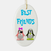 PENGUINS "BEST FRIENDS" KERAMIK ORNAMENT (Rechts)