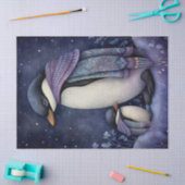 Penguins Boho Mystical Art Seidenpapier (Basteln)