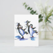 PeNgUiNs DaNciNg Postkarte (Stehend Vorderseite)