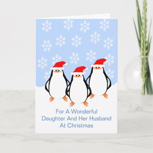 Penguins Daughter Husband Weihnachten (Vorderseite)