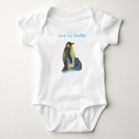 Penguins der Vatertag, diebaby-Bodysuit zeichnen