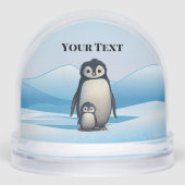 Penguins Design Snow Globe Schneekugeln (Vorderseite)