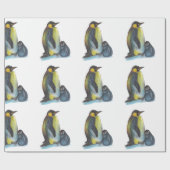 Penguins, die Mattverpackungs-Papier zeichnen Geschenkpapier (Flach)