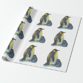 Penguins, die Mattverpackungs-Papier zeichnen Geschenkpapier (Ungerollt)
