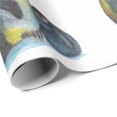 Penguins, die Mattverpackungs-Papier zeichnen Geschenkpapier (Rolleneckpunkt)