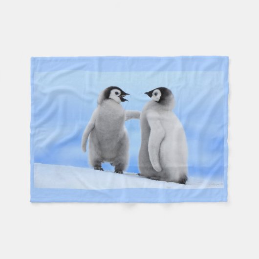 Penguins-Fleece-Decke Fleecedecke (Vorderseite (Horizontal))