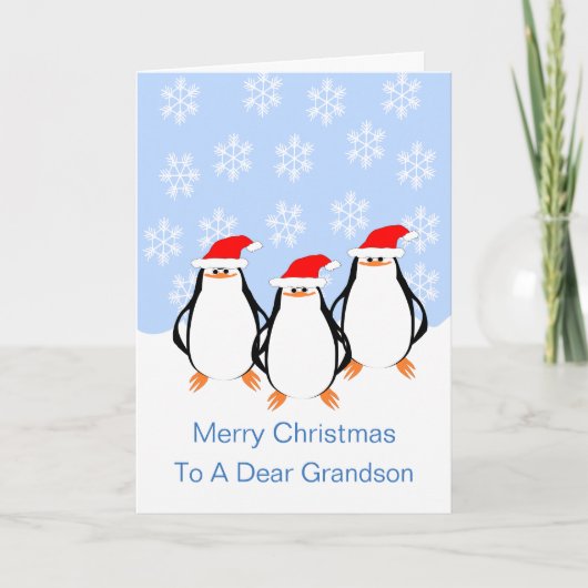 Penguins Grandson Weihnachten (Vorderseite)