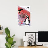 PENGUINS GROSSE WERTE BEISPIELE TANZ GLÜCKLICH POSTER (Heimbüro)