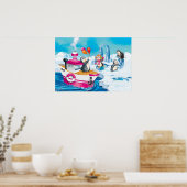penguins in Antarctica Poster (Küche)