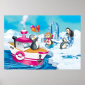 penguins in Antarctica Poster (Vorne)