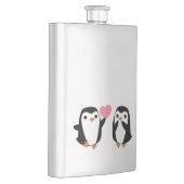 Penguins in der Liebe Flachmann (Rechts)