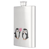 Penguins in der Liebe Flachmann (Links)