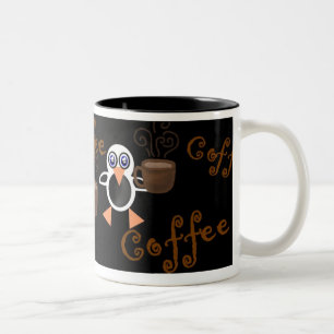 Penguins-Kaffee-Tasse Zweifarbige Tasse