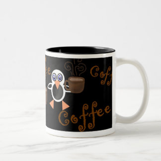 Penguins-Kaffee-Tasse Zweifarbige Tasse