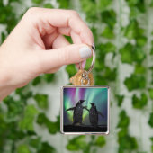Penguins key ring beautiful aurora design schlüsselanhänger (Hand)