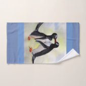 Penguins-Kuss-Badezimmer-Tuch-Set Badhandtuch Set (Handtuch)