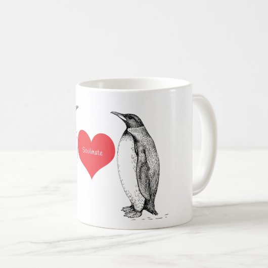 Penguins-Liebe für immer Kaffeetasse (VorderseiteRechts)