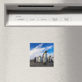 Penguins Marching Blue Sky Magnet (In Situ (Geschirrspüler))