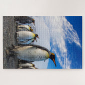 Penguins Marching Blue Sky Puzzle (Horizontal)