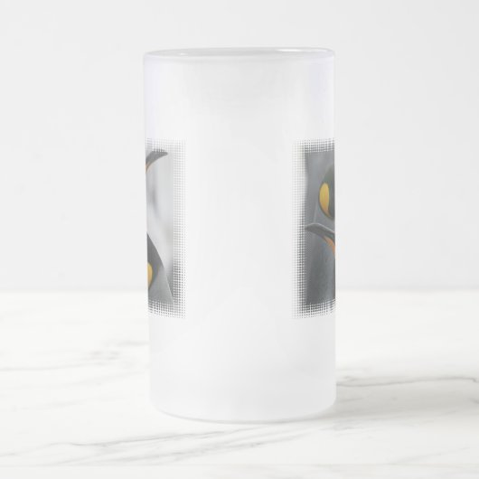 Penguins-mattierte Bier-Tasse Mattglas Bierglas (Mittel)