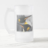 Penguins-mattierte Bier-Tasse Mattglas Bierglas (Links)