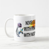 Penguins mit der Waffen-Tasse Kaffeetasse (Links)