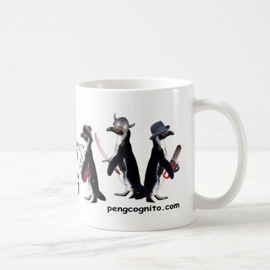 Penguins mit der Waffen-Tasse Kaffeetasse (Rechts)